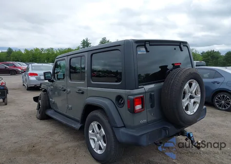 2020 Jeep Wrangler Unlimited Sport S 4X4 z USA, uszkodzony, nr VIN 1C4HJXDG5LW187222